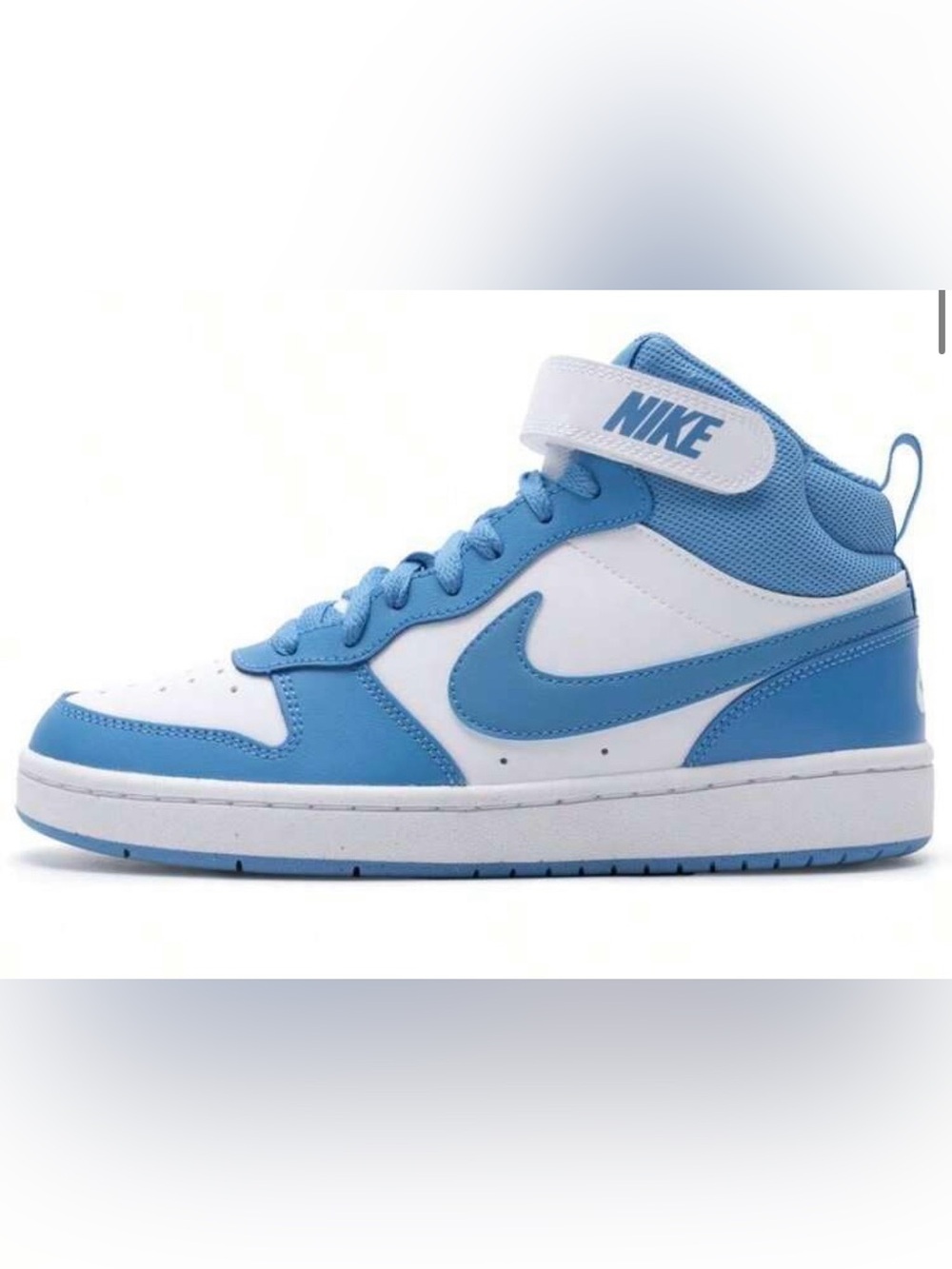 Nike Court Borough Mid 2 White Blue Beyond High Top Sneakers 5.5Y